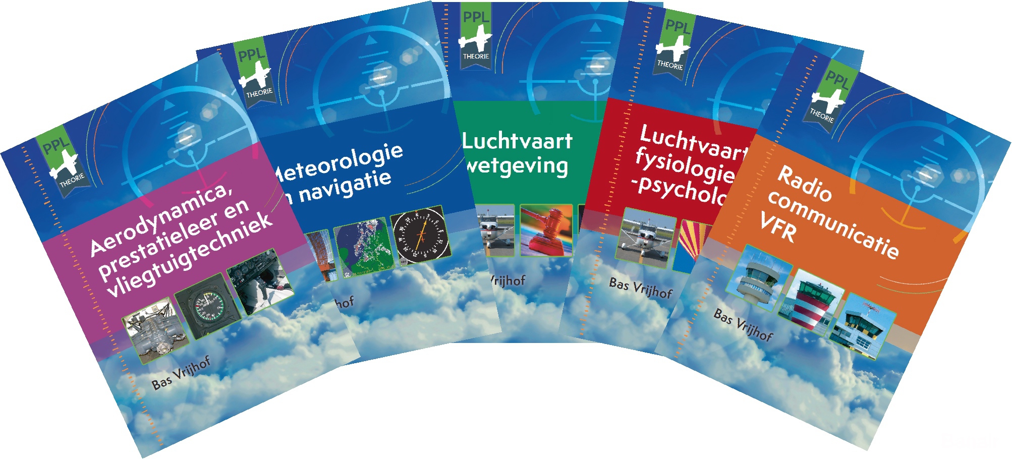 Complete set PPL Theorie (5 boeken) Nieuwe Stijl = PartFCL